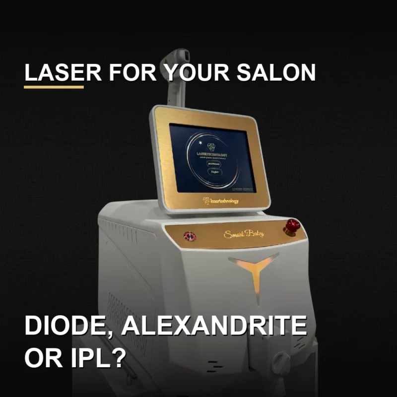 Laser hair removal machine for salon - choosing between diode, alexandrite and IPL